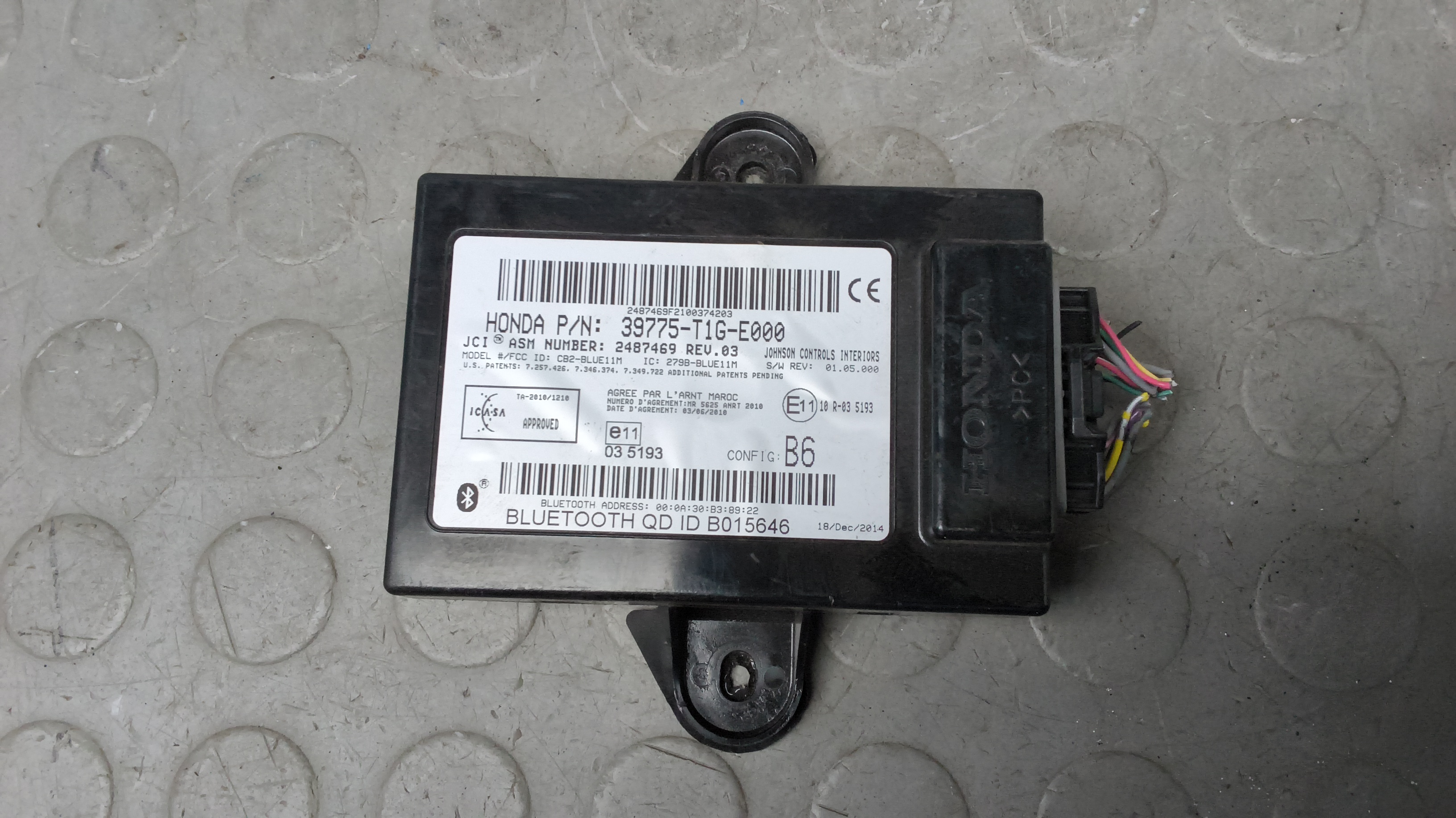 Блок управления Bluetooth Honda CR-V 4